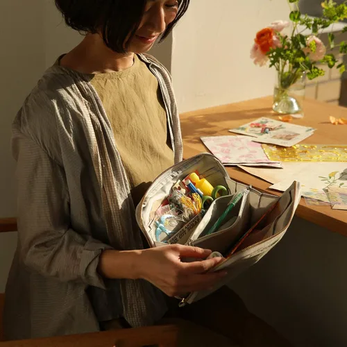 Miniatura 5 de HOBONICHI Hobonich - Bolsa grande para cajones (encaje de flores)