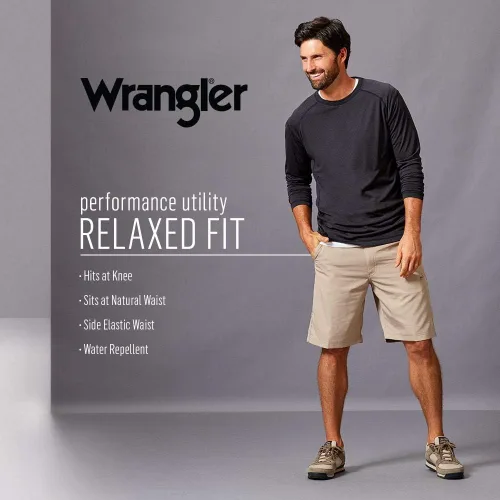 Miniatura 7 de Wrangler Authentics Pantalones cortos elásticos laterales de rendimiento para hombre