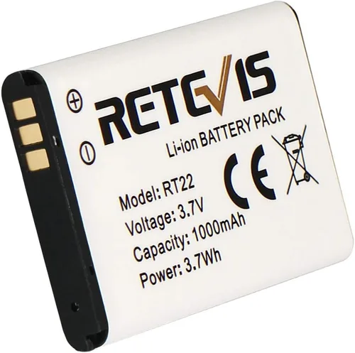 Miniatura 8 de Retevis RT22 RT22S RT15 RT19 Batería de radio bidireccional 3.7 V 1000 mAh Batería original de iones de litio compatible con Walkie Talkies RT22