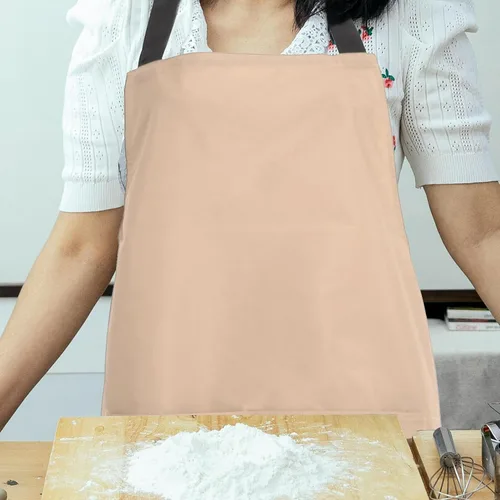 Miniatura 9 de KALLORY Delantal de cocina impermeable con bolsa de PVC rosa delantal de cocina para hombres y mujeres adecuado para uso doméstico y restaurante
