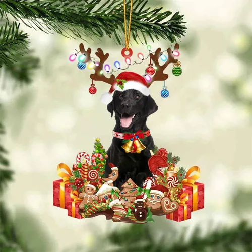 Miniatura 32 de Nazenti Adorno de Navidad personalizado de reno de Alaskan Malamute – Adorno de perro personalizado para amantes de las mascotas, acrílico plano