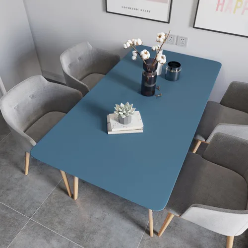 Miniatura 4 de Stickyart Papel tapiz azul oscuro para despegar y pegar, papel adhesivo azul para armarios, cajones, cocina, dormitorio, papel tapiz autoadhesivo