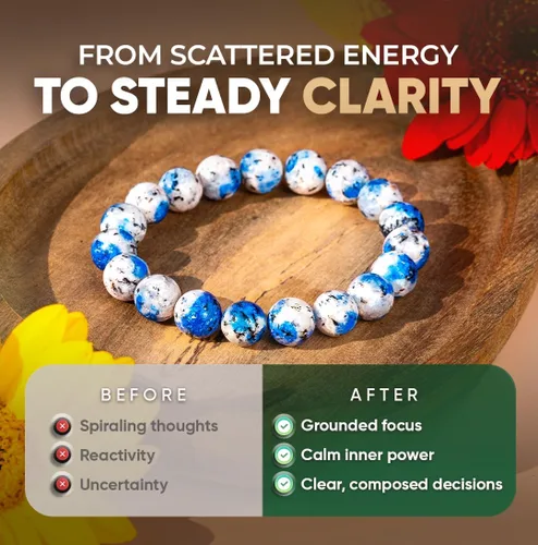 Miniatura 9 de Conscious Items Pulseras espirituales para mujeres y hombres, pulsera de cristal curativo con piedras naturales para meditación, alineación