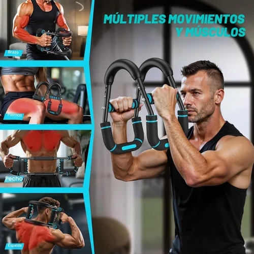 Miniatura 2 de Twister Arm Trainer for Men, Chest Workout Equipment 5-Level Adjustable (40-130lb) with Ergonomic 27° Targets Biceps/Clip/Thigh, Portable Exerciser