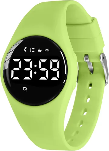 Miniatura 24 de Relojes para niños y niñas, reloj deportivo digital con contador de pasos, podómetro, alarma de vibración, sin aplicación, impermeable, rastreador