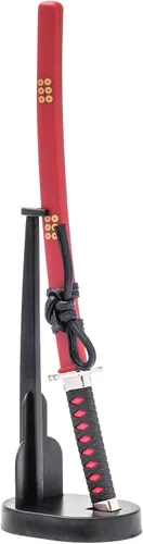 Miniatura 12 de Wablade Abrecartas Katana con soporte de 8.27 pulgadas, abrelatas de correo samurái japonés, fabricado en Seki Japón, decoración de escritorio mini