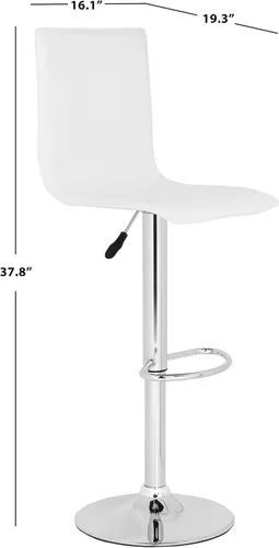 Miniatura 3 de Safavieh Home Collection Magda - Taburete giratorio ajustable de gas de 23.2 a 29.5 pulgadas