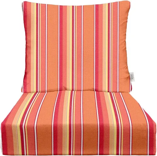 Miniatura 60 de RSH DECOR: Sunbrella - Cojín de asiento profundo con respaldo de almohada, asiento de 23 x 24 x 5 pulgadas, tela de rendimiento resistente al agua