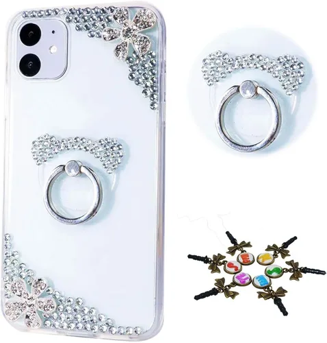 Miniatura 19 de Sparkle - Funda para teléfono compatible con Samsung Galaxy Z Flip 2 5G - Elegante - Funda 3D hecha a mano con diseño de diamantes de imitación