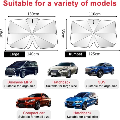 Miniatura 4 de for Chevrolet Cruze 2016-2019,Car Windscreen Sunshade,Front Window UV UmbrellaHeat-Insulating Foldable Parasol