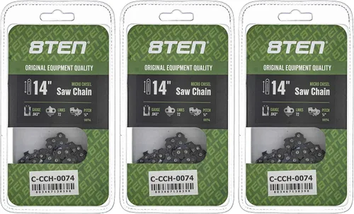 Miniatura 217 de 8TEN Cadena de motosierra semi cincel de 6 pulgadas .050 1/4 42 DL para Worx WG320 Black & Decker LLP120 (paquete de 3)