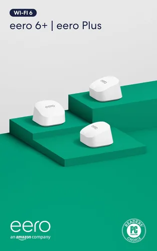 Miniatura 9 de Router wifi de malla Amazon eero 6+ con 1 mes gratis de eero Plus (se renueva automáticamente). Cobertura de hasta 1500 pies², conecta más de 75
