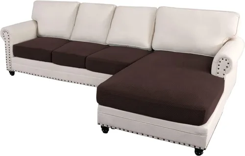 Miniatura 60 de ADPON Fundas de sofá modular, funda de cojín para sofá o sillón en forma de L, funda separada para sofá seccional izquierdo o derecho (1 diván, gris)