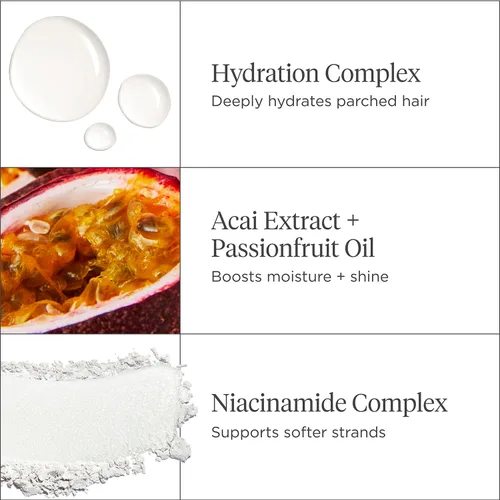 Miniatura 6 de Briogeo Superfoods Acai + Passionfruit - Mascarilla ligera de hidratación para el cabello Tratamiento acondicionador profundo sin proteínas