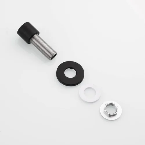 Miniatura 9 de CIENCIA Juego de rociadores laterales para fregadero de cocina, cabezal de pulverización extraíble de acero inoxidable con manguera y soporte, Negro