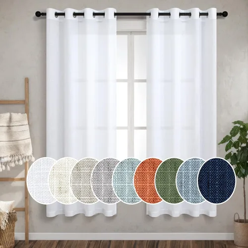 Miniatura 40 de Pitalk Cortinas de dormitorio azul oscuro de 72 pulgadas de largo con ojales, decoración náutica costera masculina, decoración náutica, Azul marino