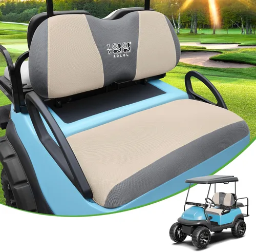 Miniatura 10 de 10L0L Golf Cart Seat Covers, Super Comfort Cooler Than Vinyl Seat Cover, Front and Rear Seat Cover for Yamaha EZGO Club Car, No Drilling Breathable