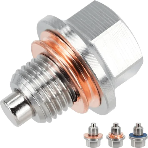 1PC M12x1.25 bujía de drenaje de aceite de motor magnética de acero inoxidable para Nissan 370Z Altima Frontier GT-R Maxima Murano NV Pathfinder