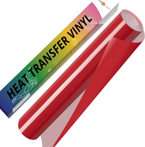 Miniatura 13 de HTVRONT Vinilo HTV de transferencia de calor blanco - 30,5 cm x 36,6 metros de vinilo blanco para planchar para camisetas, rollo de vinilo HTV