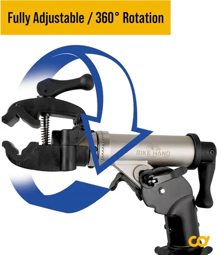 Miniatura 3 de BikeHand Soporte de reparación de bicicletas - Soporte de trabajo portátil para mecánicos de bicicletas para el hogar - para mantenimiento