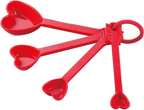 Miniatura 10 de UP ware - Juego de 4 cucharas medidoras de melamina líquida y seca multiusos para el hogar, herramientas esenciales para cocinar y hornear, cucharas