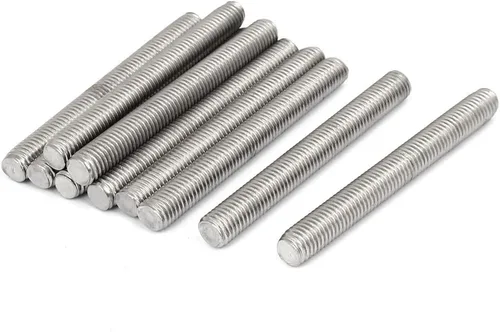 Miniatura 7 de uxcell M3 x 2.362 in 0.020 in Pitch 304 Varillas totalmente roscadas de acero inoxidable barra 10 piezas