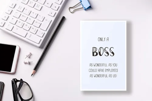 Miniatura 3 de Maravillosa tarjeta de cumpleaños de jefe, divertida tarjeta del día del jefe para líder, tarjeta de felicitación de agradecimiento