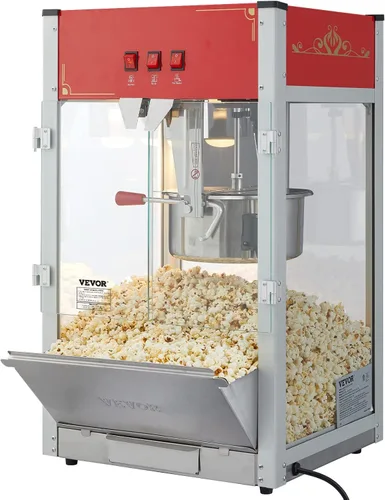 Miniatura 9 de VEVOR Máquina comercial de palomitas de maíz, hervidor de 12 onzas, máquina de palomitas de maíz para encimera de 1440 W para 80 tazas por lote