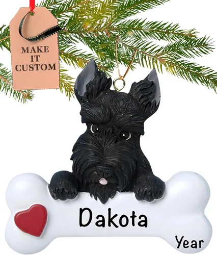 Miniatura 49 de Adorno personalizado de hueso de perro Doberman Pinscher 2025 Personalización gratuita las 24 horas Adornos de Navidad de la primera Navidad