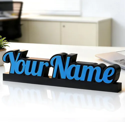 Placa de nombre personalizada para escritorio | Placa de nombre de escritorio impresa en 3D personalizada | Decoración de oficina para mujeres y