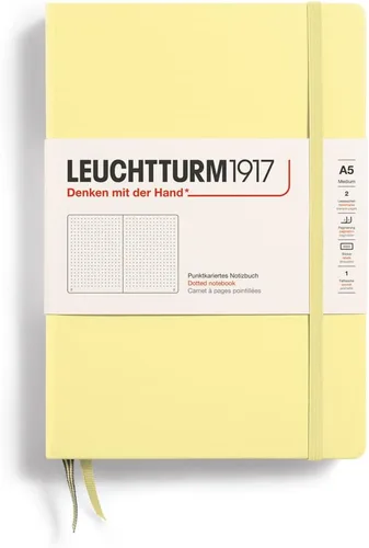 Miniatura 71 de LEUCHTTURM1917 - Cuaderno de tapa dura mediano A5 con 251 páginas numeradas para escritura y diario (verde menta, con puntos)
