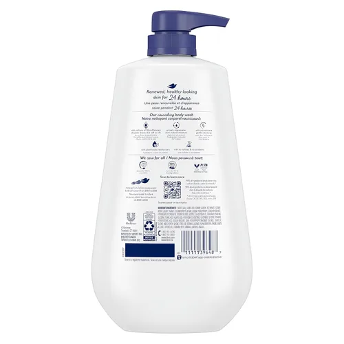 Miniatura 3 de Dove Gel de Ducha con Bomba 3 Unidades Humedad Profunda para 24 Horas de Humedad Suave como Loción, Hidratante Limpiador de Piel sin Sulfatos ni