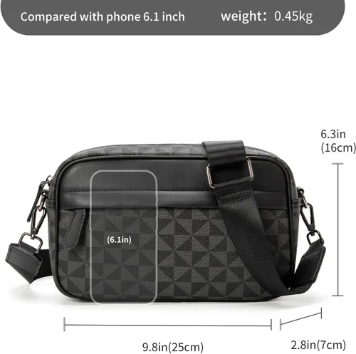 Miniatura 2 de Bolso cruzado para hombre, bolso de hombro para hombre para ir al trabajo, bolso de viaje Bolso de trabajo para hombre pequeño