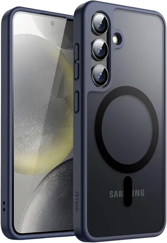Miniatura 16 de JETech Estuche magnético para Samsung Galaxy S24 5G, compatible con MagSafe, funda protectora para teléfono con parte trasera translúcida y mate a