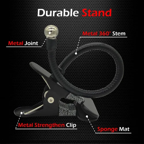 Miniatura 5 de Ampper Espejo de seguridad con clip, espejo de cubículo convexo para seguridad personal y escritorio, monitores retrovisores o en cualquier lugar