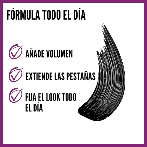 Miniatura 3 de Maybelline The Falsies Lash Lift - Máscara de pestañas lavable voluminizadora, alargamiento, levantamiento, rizado, multiplicación, maquillaje