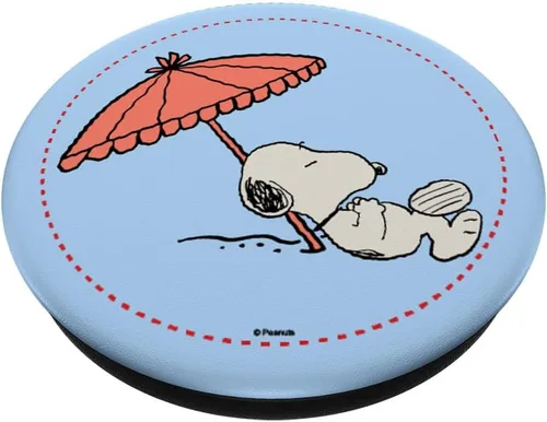 Miniatura 2 de Cacahuetes Snoopy Beach Bum PopSockets intercambiable PopGrip