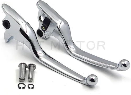 Miniatura 3 de MT241-026-CD Piezas de freno de mano de embrague cromado Compatible con modelos Harley 2008-2013 Touring y Trike 2014 y posteriores FLHR y FLHRC