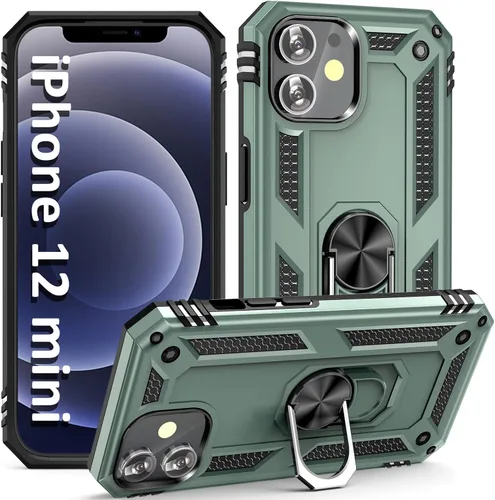 Miniatura 15 de ADDIT i Phone 12 Pro Max - Funda para iPhone 12 Pro Max, con anillo de soporte, soporte ajustable, grado militar, protección resistente, a prueba