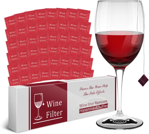 Miniatura 9 de Filtro de vino purificador de histamina de sulfito: removedor de filtros de vino, histaminas sulfito, alivia dolores de cabeza y previene