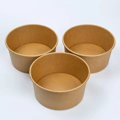 Miniatura 4 de Cuencos de papel grandes de 16 onzas, 50 cuencos desechables para ensaladas, suministros de fiesta para alimentos fríos/calientes, sopa (16.9 fl oz)
