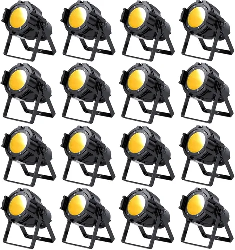 Miniatura 10 de HOLDLAMP Foco COB LED Luz de Escenario Luces Par de Fiesta Blanco Cálido Frío DMX Focos Portátiles Carcasa de Metal Luz Estroboscópica Brillante