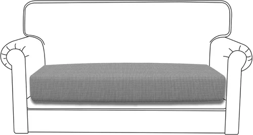 Miniatura 142 de Easy-Going - 4 Fundas de cojín elásticas para sofá seccional, izquierda/derecha, en forma de L, funda de asiento antideslizante, suave, flexible