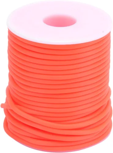Miniatura 68 de FASHEWELRY 3 rollos de cables de goma huecos para tejer, cable de peluquero de 0.079 pulgadas (0.079 in), cables de silicona para tejer puntada