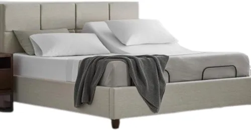 Miniatura 27 de Sábana bajera flexible de tamaño King para cama de número de sueño, 1 pieza, sábana bajera de media división tamaño King – Desglose de 34 pulgadas