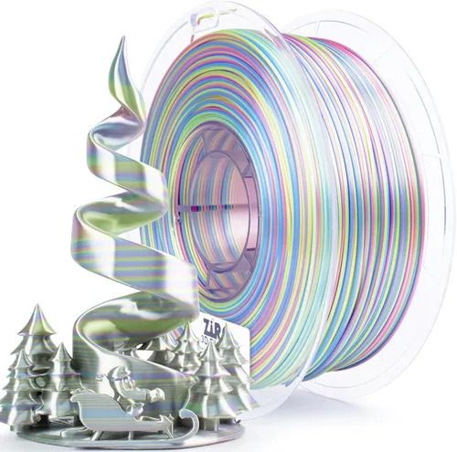 Miniatura 15 de ZIRO Filamento PLA, Filamento de Impresora 3D de Seda de Coextrusión de Triple Color 1.75mm, para Bolígrafo de Impresora 3D, Carrete PLA Multicolor