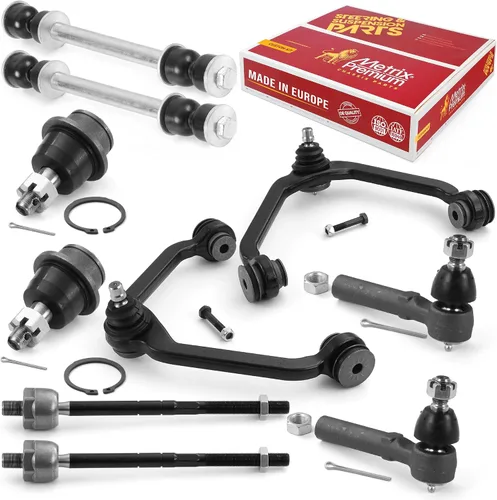 Miniatura 41 de Metrix Premium Chassis Parts - Kit de suspensión delantera de 10 piezas para BMW X5 2007-2013, BMW X6 2008-2014, reemplazo, fabricado en Europa