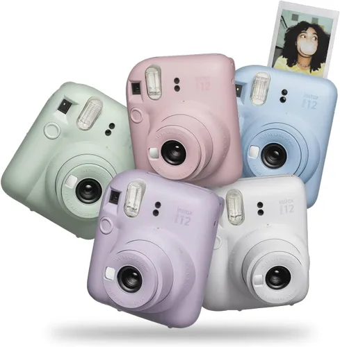 Miniatura 9 de Fujifilm Instax Mini 12 Cámara Instantánea Morado Lila + Funda de Diseño Personalizado Minimate + Película Fuji Instax 10 Hojas y Álbum de Fotos