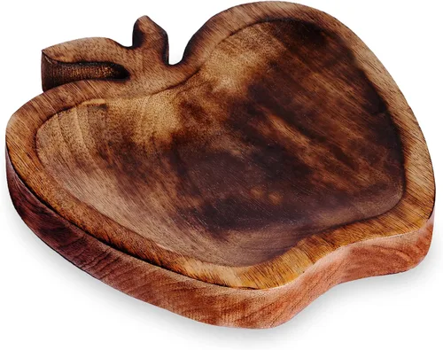 Miniatura 7 de Tazón para servir para el hogar, cocina, frutas, ensaladas, papas fritas, salsa/multipropósito/hecho a mano/madera natural de mango / madera natural