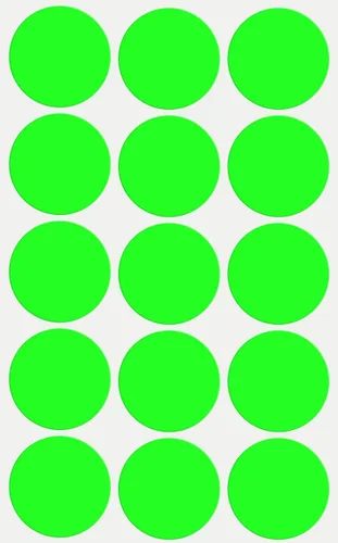 Miniatura 31 de Royal Green Etiqueta adhesiva redonda – Hojas adhesivas permanentes de 1.25 pulgadas para marcar y etiquetar – Negro (5 hojas – 75 unidades)